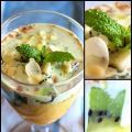 Dessert gourmand : creme de mangue, kiwi et[...]