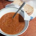 Gazpacho minute aux poivrons rouges