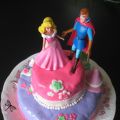 Gâteau princesse Aurore et Philippe