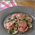 Raviole à la ricotta et sa sauce forestière