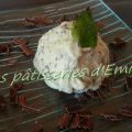 Glace à la menthe fraîche et éclats de chocolat