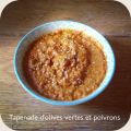 Tapenade d'olives vertes et poivrons