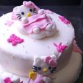 MON GATEAU HELLO KITTY EN PATE A SUCRE...