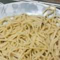 Spaghetti crémeux au pesto