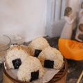 Onigiri courge-sésame-prunes ume