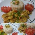 riz & crevettes au curry fort