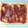 Tarte aux poire et crème de carambar