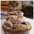 Muffins double chocolat aux bleuets
