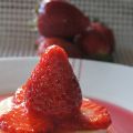 Sablé de fraises et panna cotta