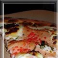 Pizza saumon fumé-oeufs de lump, Recette[...]