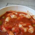 Crevettes à la sauce tomate épicée