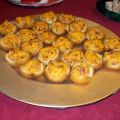 Canapés au fromage et bacon