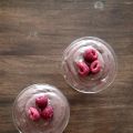 Crèmes choco-framboises au tofu soyeux