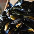 Moules au miso, au thé et aux algues wakame