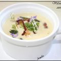 VELOUTE D'ASPERGE AU CERFEUIL ET LARDONS