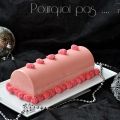 Buche rose / amande / framboise