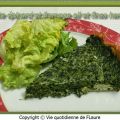 Tarte épinard et fromage ail et fines herbes