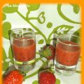 Verrines avec les premières fraises...