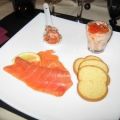 Variations autour du saumon : rillettes,[...]