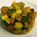 Duo d’aubergines et courgettes au curry