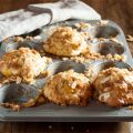 Muffins aux pêches, garniture croquante aux[...]