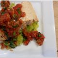 Truite saumonée, sauce tomate et courge[...]