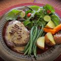 Filet de boeuf, sauce au poivre rose