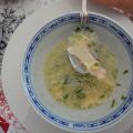 Soupe d'ormeaux et asperges fraiches