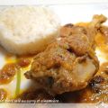 Poulet sucré salé au curry et gingembre