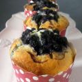 Muffins aux myrtilles, citron et huile d'olive