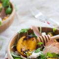 Salade de nectarines et cresson
