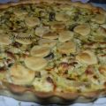 Tarte salée à la dinde et champignons