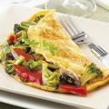 Omelette aux poivrons et brocoli