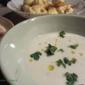 Potage de chou-fleur et cheddar fort