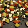 Brochette de salade grecque