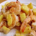 Crevettes sautées aigre-doux piquant à l'ananas[...]