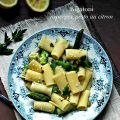 Rigatoni aux asperges, pesto au citron