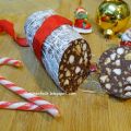Saucisson de Noël , chocolat, noisettes,[...]
