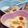 Petits flans au parmesan, tomates cerise et[...]
