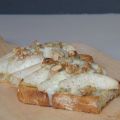 Tartine roquefort-poire