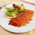 Carpaccio de saumon moutardé