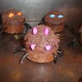 Cupcakes araignées