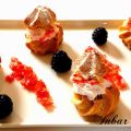 Petits choux à la crème aux fraises pour Pessah