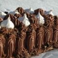 Vacherin glacé enrobée de chantilly chocolat,[...]