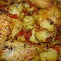 Cuisses de poulet croustillantes aux tomates,[...]