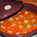 Tajine de boulettes à la sauce tomate