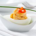 Œuf mimosa chic au saumon fumé