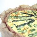 Quiche aux asperges vertes et au morbier