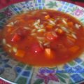 * Soupe tomates et orzo *