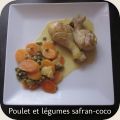 Cocotte de poulet aux légumes, au safran et au[...]